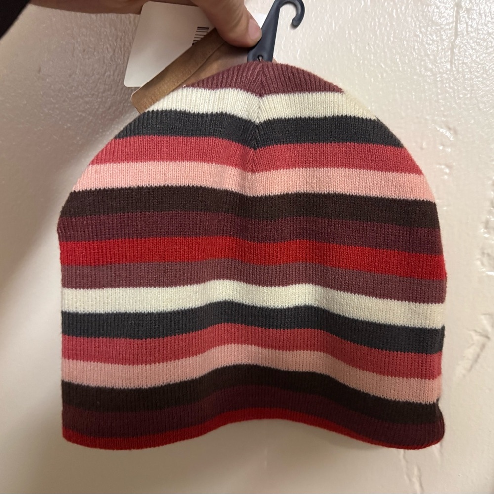 Carhartt Womens Multi Striped Red - Red, Pink, Black Knit Cap - Picture 2 of 3